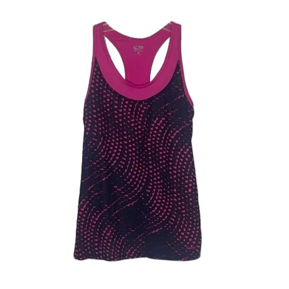 ❤️ 🆕 CHAMPION Women's Pink and Black Athletic Tank Top Size S - Picture 1 of 4